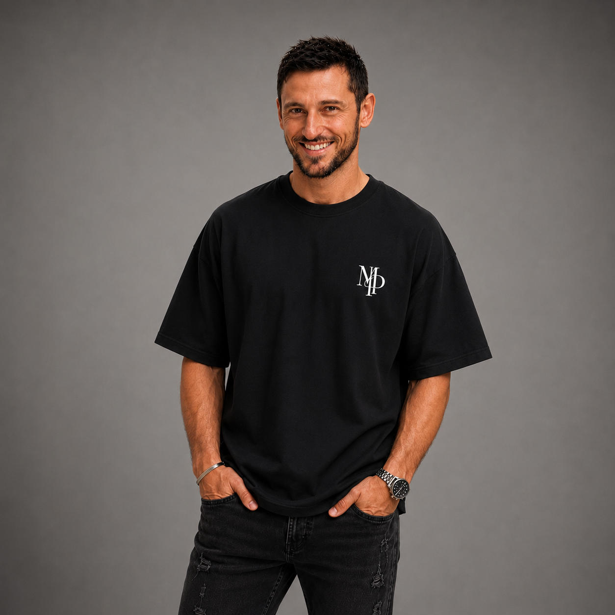 T-shirt Oversize - Monogram sur le cœur