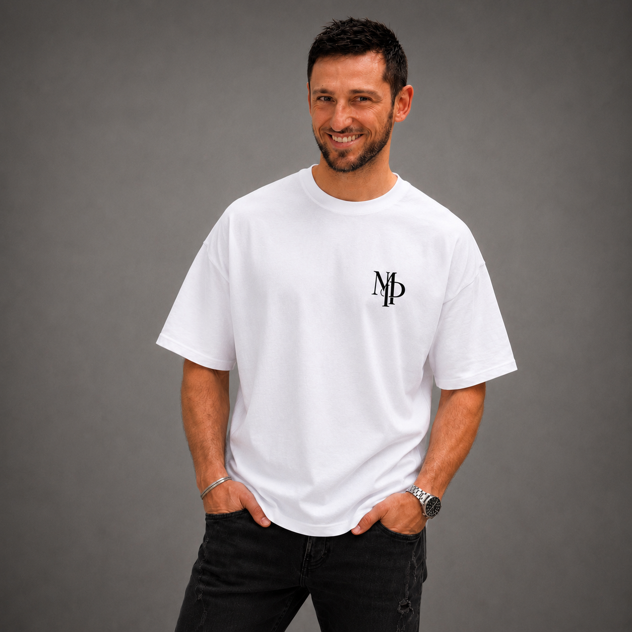 T-shirt Oversize - Monogram sur le cœur